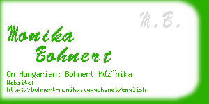 monika bohnert business card